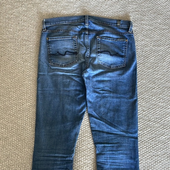 7 For All Mankind The Skinny Mid Rise Medium Wash - Picture 6 of 6